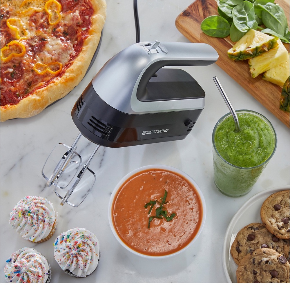 Westbend 🆕 2 in 1 Hand Mixer & Immersion Blender Prep Set 6 speed, 7 Functions